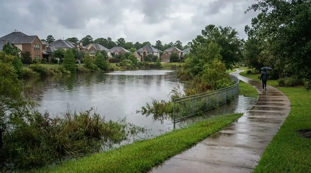 Cypress, TX water damage restoration — Flood Risk and Local Waterways